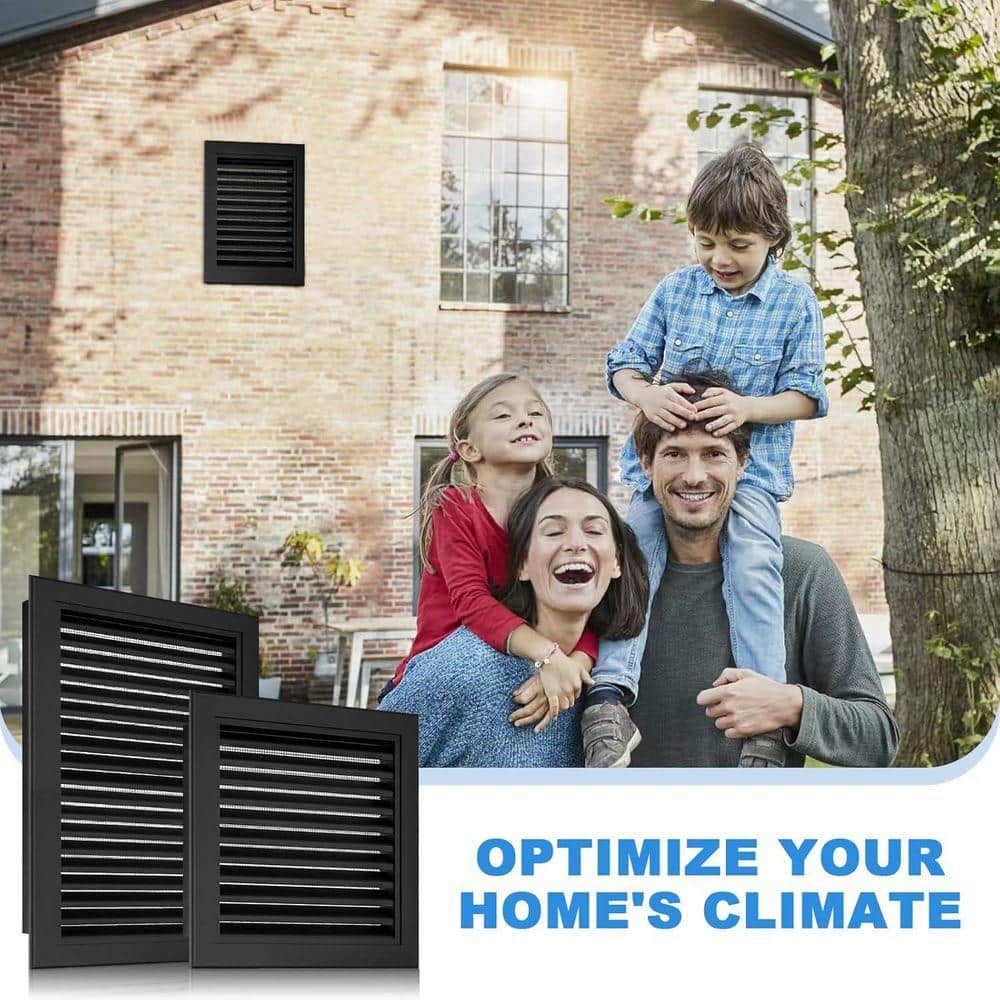 KIWDZFU 12 x 18 Aluminum Alloy Never Rust Gable Vent for Wall Attic Shed Door Shipping Container Reduces Indoor Temperature (3)