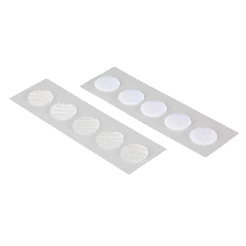 VELCRO 5/8 in. Sticky Back Coin, White (4)