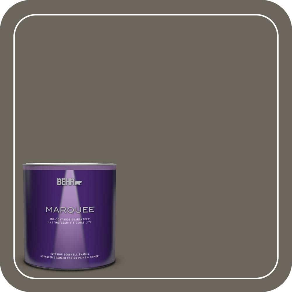 BEHR MARQUEE 1 qt. #N360-6 Patio Stone One-Coat Hide Eggshell Enamel Interior Paint & Primer