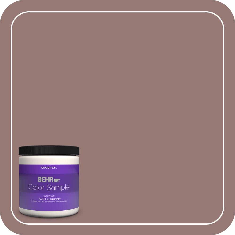 BEHR PREMIUM PLUS #130F-5 Mushroom Basket Enamel & Primer Color Sample (1)