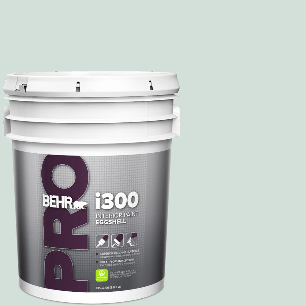 BEHR PRO 5 Gal. #S430-1A Reflecting Moment Eggshell Interior Paint
