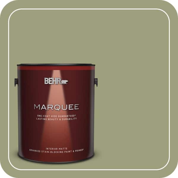 BEHR PREMIUM PLUS #BIC-57 French Parsley Flat Interior/Exterior Paint & Primer Color Sample (3)