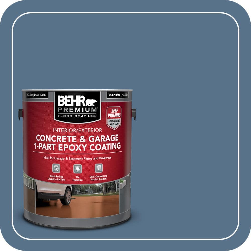 BEHR PREMIUM #PPU14-01 Self-Priming 1-Part Epoxy Satin Interior/Exterior Concrete and Garage Floor Paint (1)