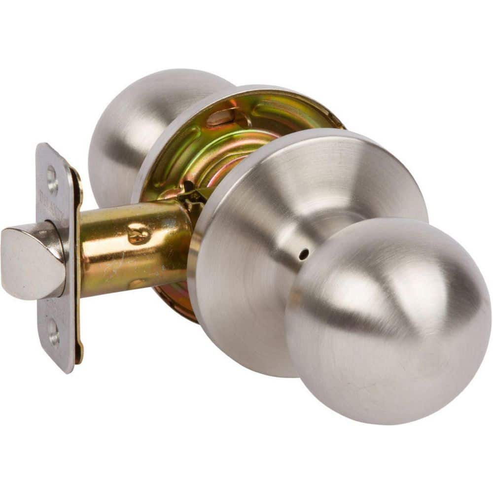 DELANEY HARDWARE Delaney Belton Passage (Hall/Closet) Door Knob in Satin Stainless Steel (1)