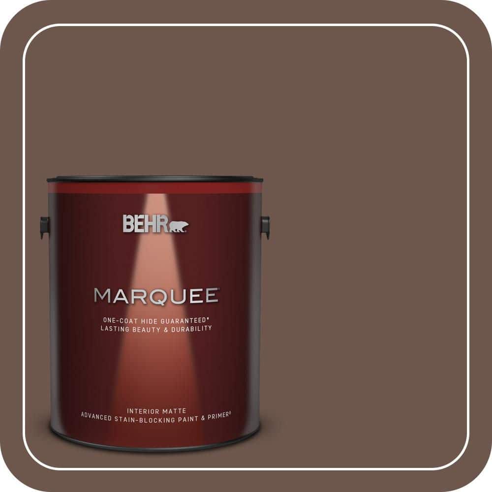 BEHR MARQUEE 1 gal. #N170-6 Natural Bark Matte Interior Paint & Primer (1)