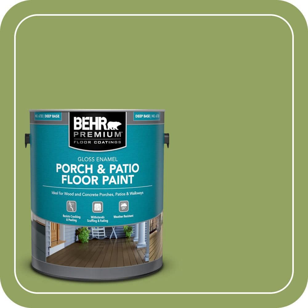 BEHR PREMIUM 1 gal. Home Decorators Collection #HDC-MD-15 Zesty Apple Gloss Enamel Interior/Exterior Porch and Patio Floor Paint