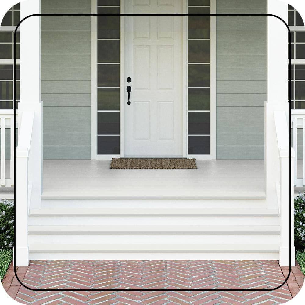 BEHR PREMIUM 1 gal. #57 Frost Textured Low-Lustre Enamel Interior/Exterior Porch and Patio Anti-Slip Floor Paint (2)