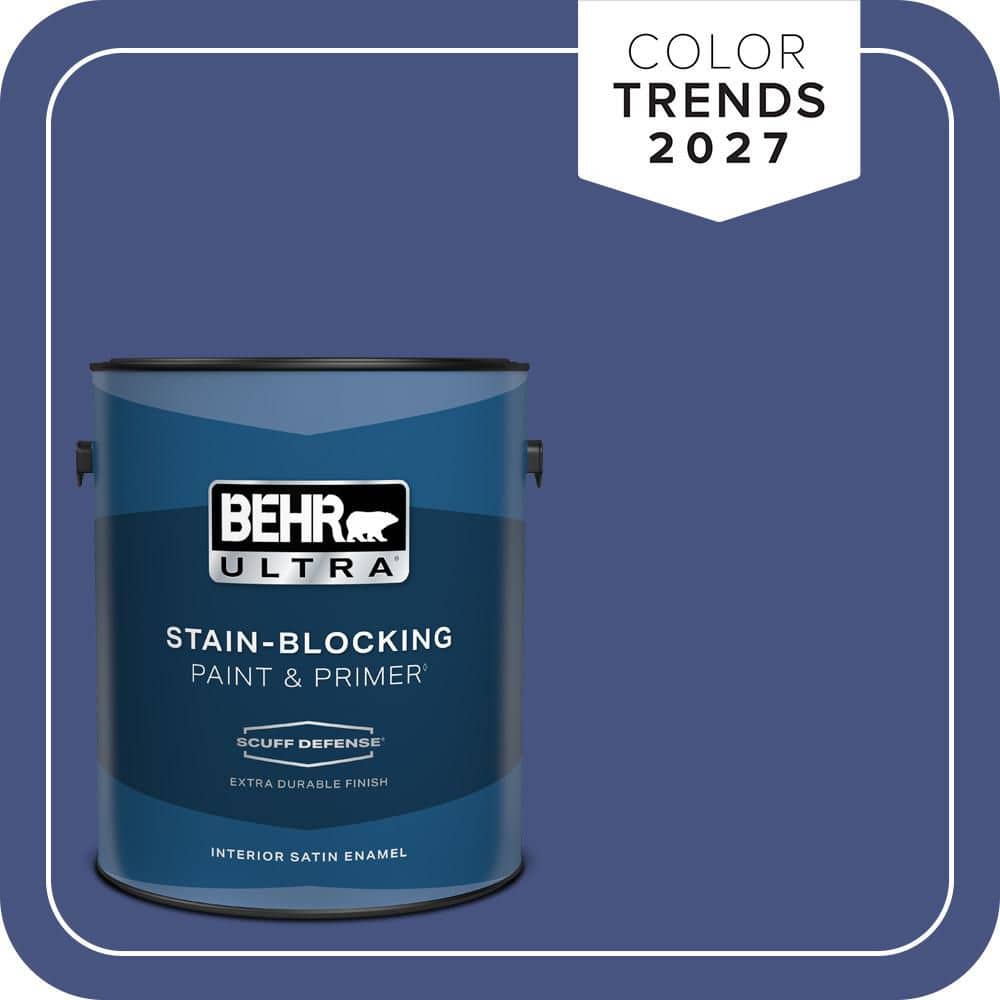 BEHR ULTRA 1 gal. #PPU15-02 Mozart Extra Durable Satin Enamel Interior Paint & Primer