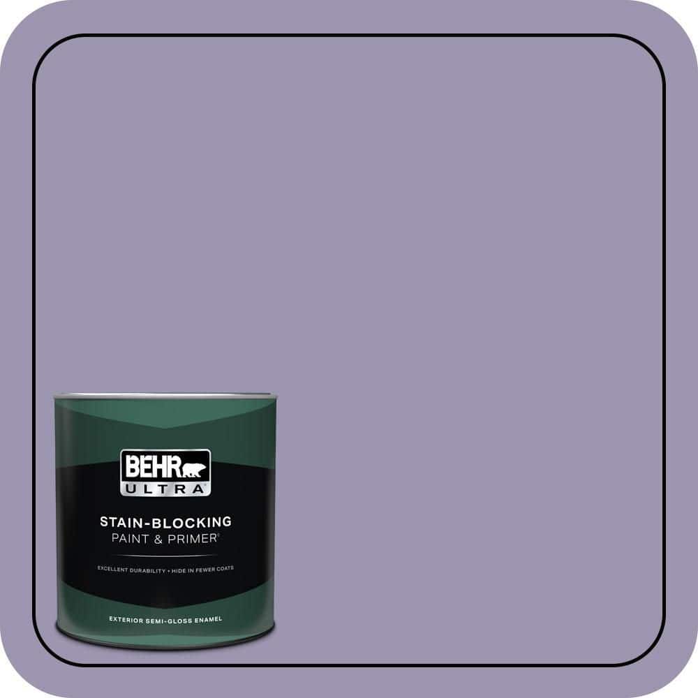 BEHR ULTRA 1 qt. #S570-4 Night Music Semi-Gloss Enamel Exterior Paint & Primer (1)