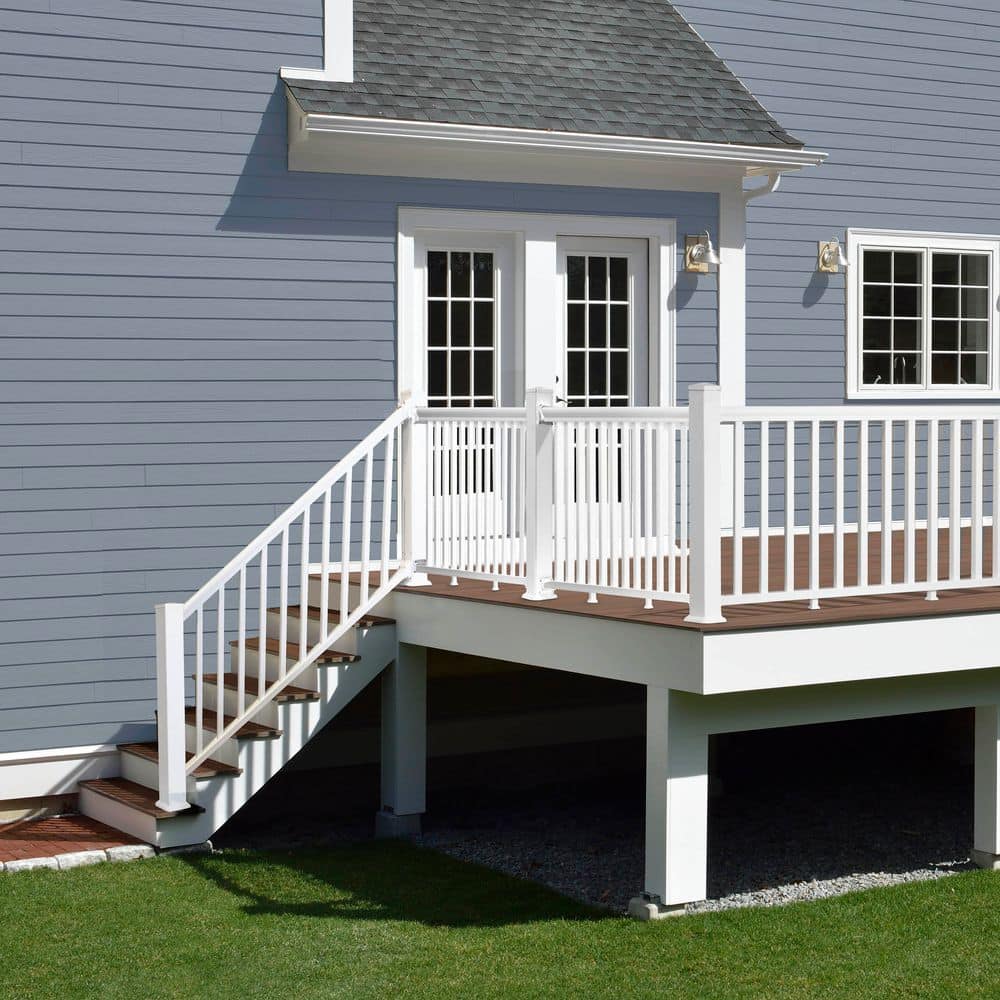 CREATIVE SURFACES 36 in. x 72 in. White Vinyl Stair Railing (2)