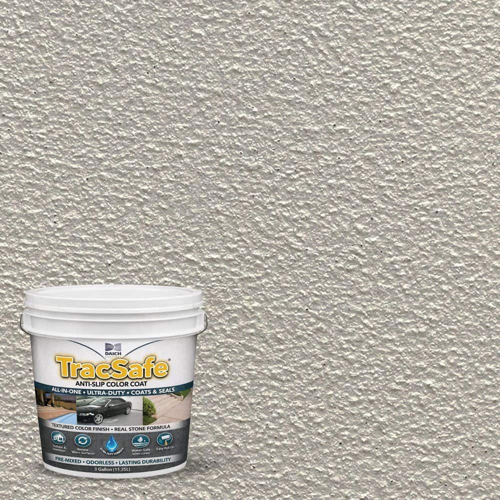DAICH TracSafe All-In-One  3 Gal. Cream Matte Anti-Slip Color Coat Interior/Exterior Concrete Porch & Floor Paint (1)