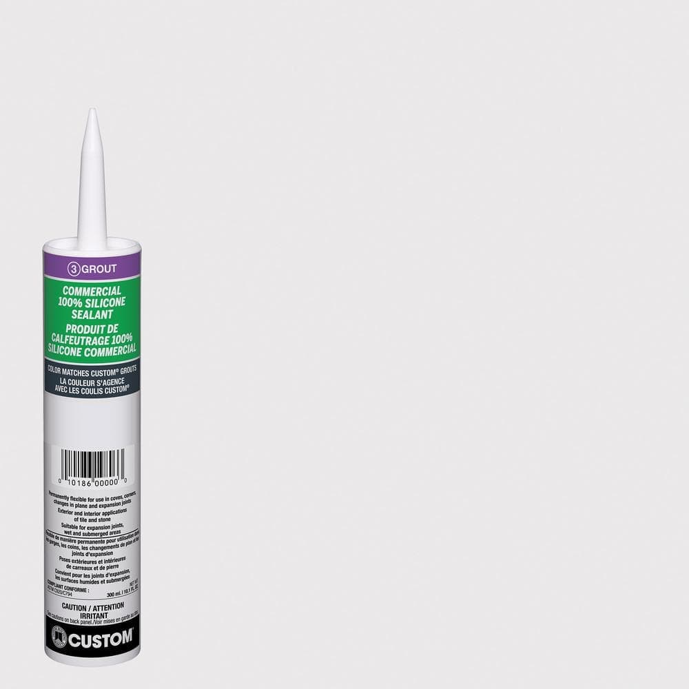 Custom Building Products Commercial #642 10.1 oz. Ash Silicone Caulk (2)