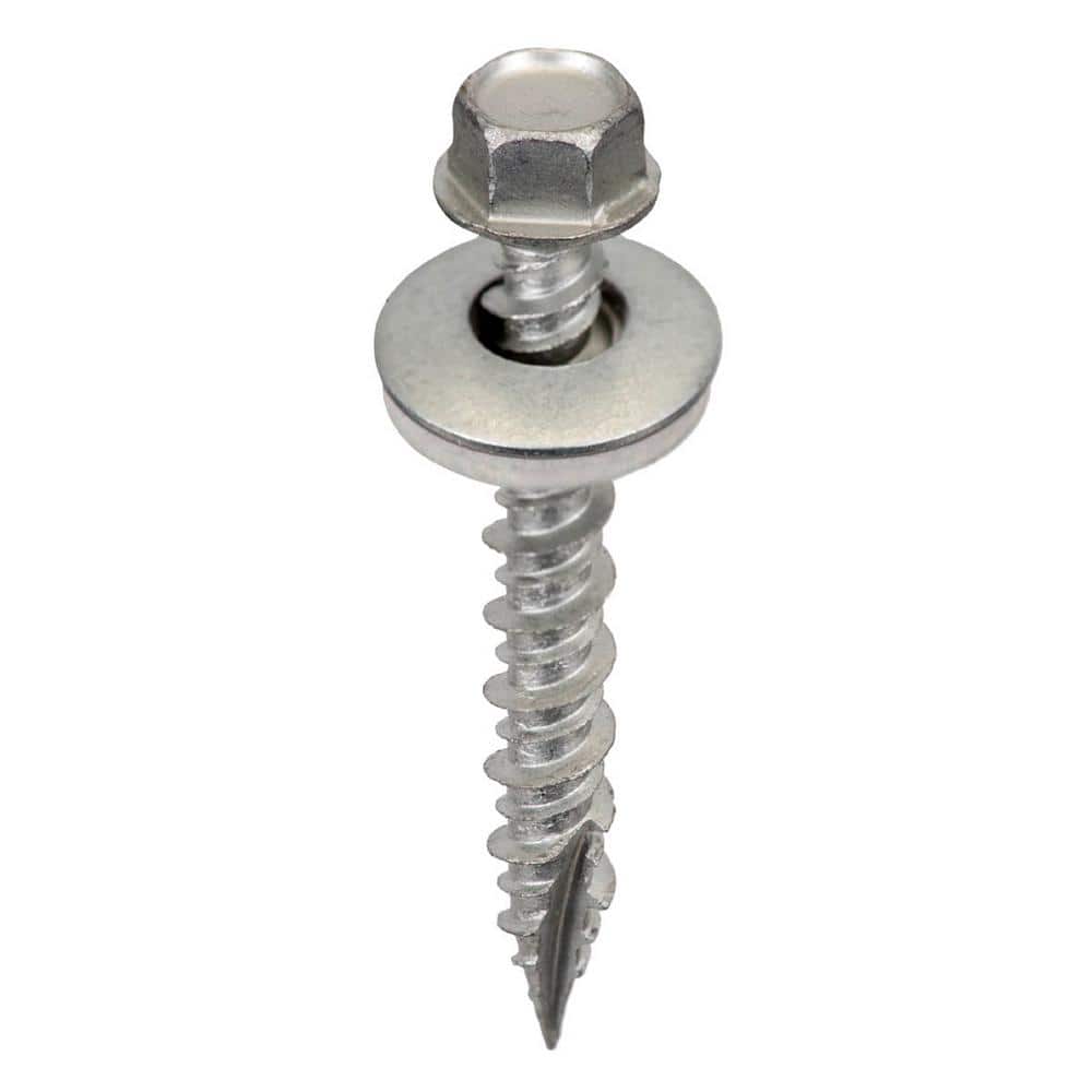 Acorn Hardware #9 x 1-1/2in 1/4 in. Hex Head Metal to Wood Screws in Galvanized (Bag of 250)