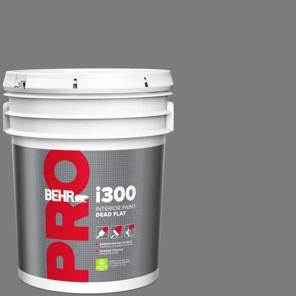 BEHR PRO 5 gal. #BXC-58 Stormy Gray Dead Flat Interior Paint (2)