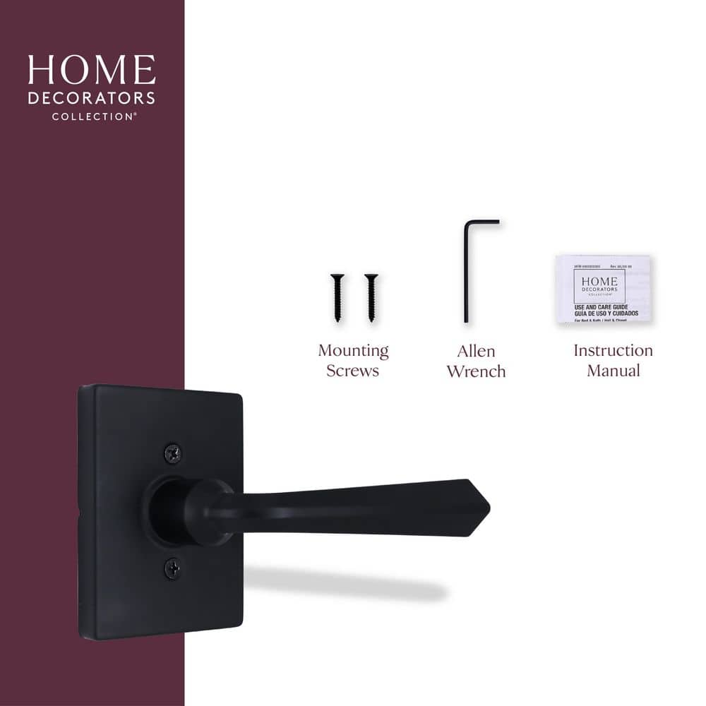 Home Decorators Collection Wilshire Dummy Door Handle with Rectangle Rose (3)