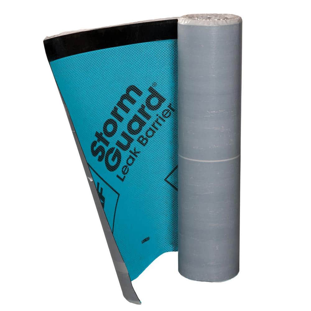 GAF StormGuard 200 sq. ft. Synthetic Patterned-Surface Peel and Stick Roof Leak Barrier Roll (4)