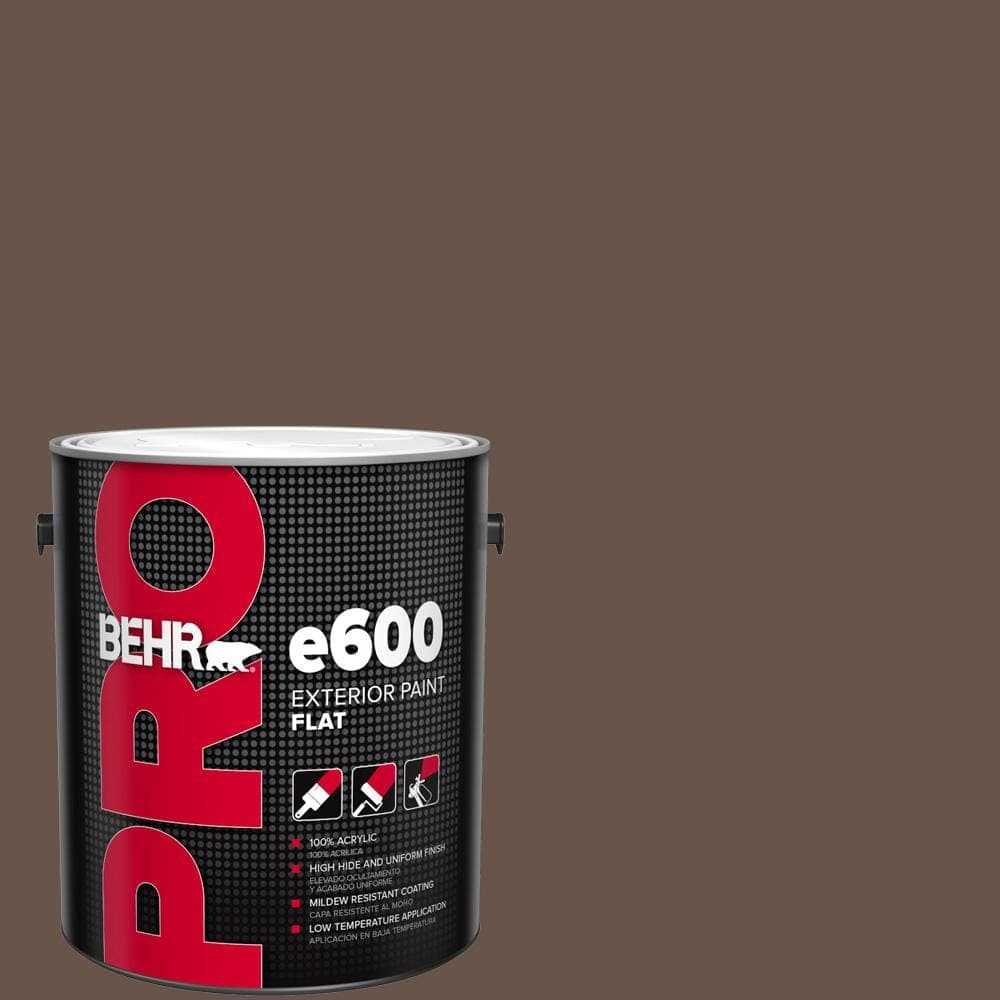 BEHR PRO 1 gal. #BXC-79 Center Earth Flat Exterior Paint