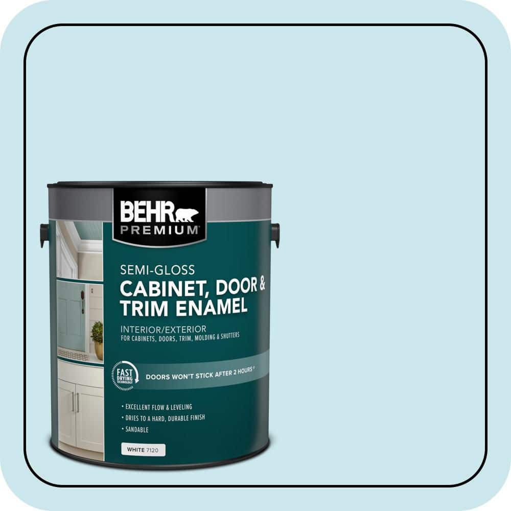 BEHR PREMIUM 1 gal. #MQ3-52 Ethereal Mood Semi-Gloss Enamel Interior/Exterior Cabinet, Door & Trim Paint