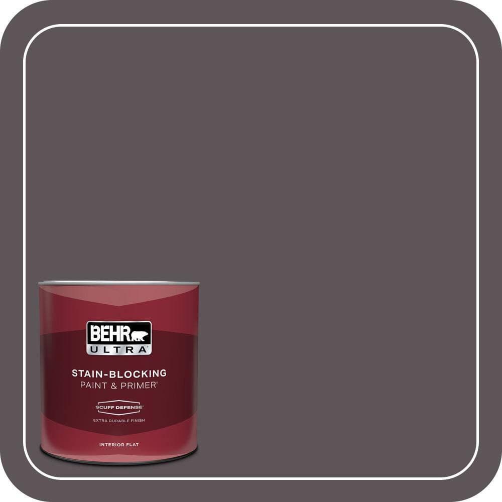 BEHR ULTRA 1 qt. #N570-6 Virtuoso Extra Durable Flat Interior Paint & Primer