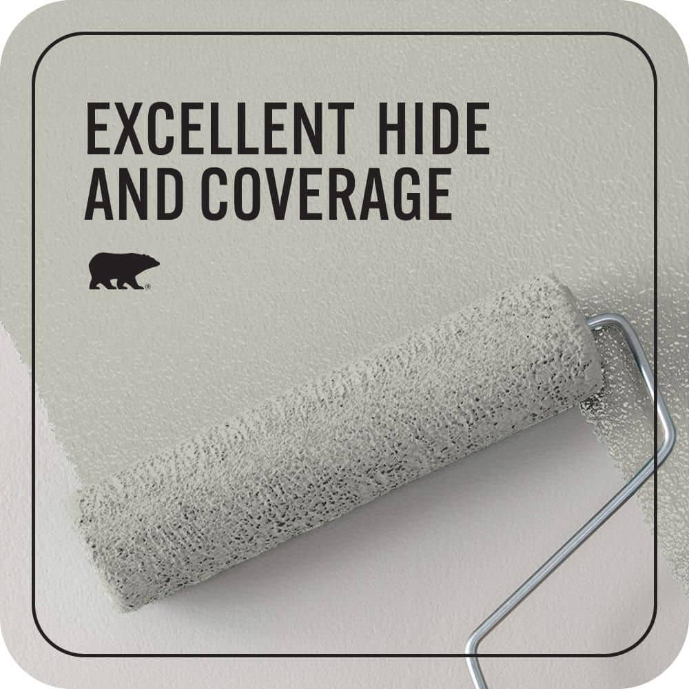 BEHR PREMIUM PLUS #PPU25-09 Foggy London Flat EcoMix Plant-Based & Primer (2)