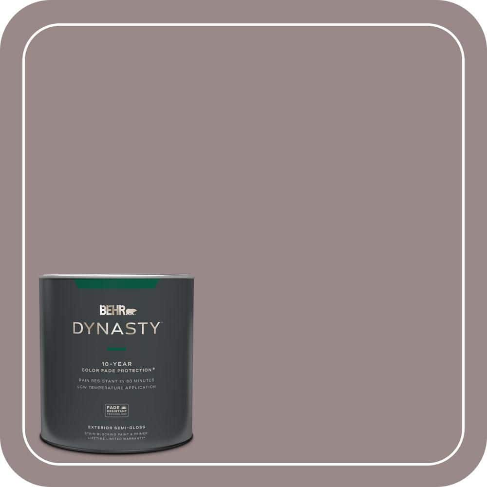 BEHR DYNASTY 1 qt. #MQ1-37 Fashion Week Semi-Gloss Enamel Exterior Stain-Blocking Paint & Primer