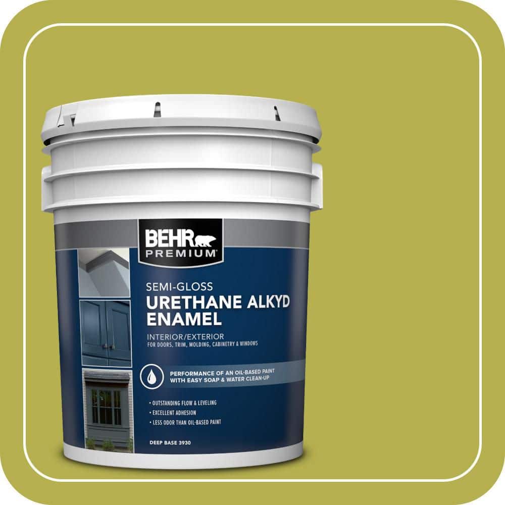 BEHR PREMIUM 5 gal. #P350-6 Laser Urethane Alkyd Semi-Gloss Enamel Interior/Exterior Paint