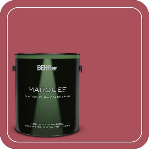 BEHR MARQUEE 1 gal. #T13-18 Ski Patrol Semi-Gloss Enamel Exterior Paint & Primer (2)