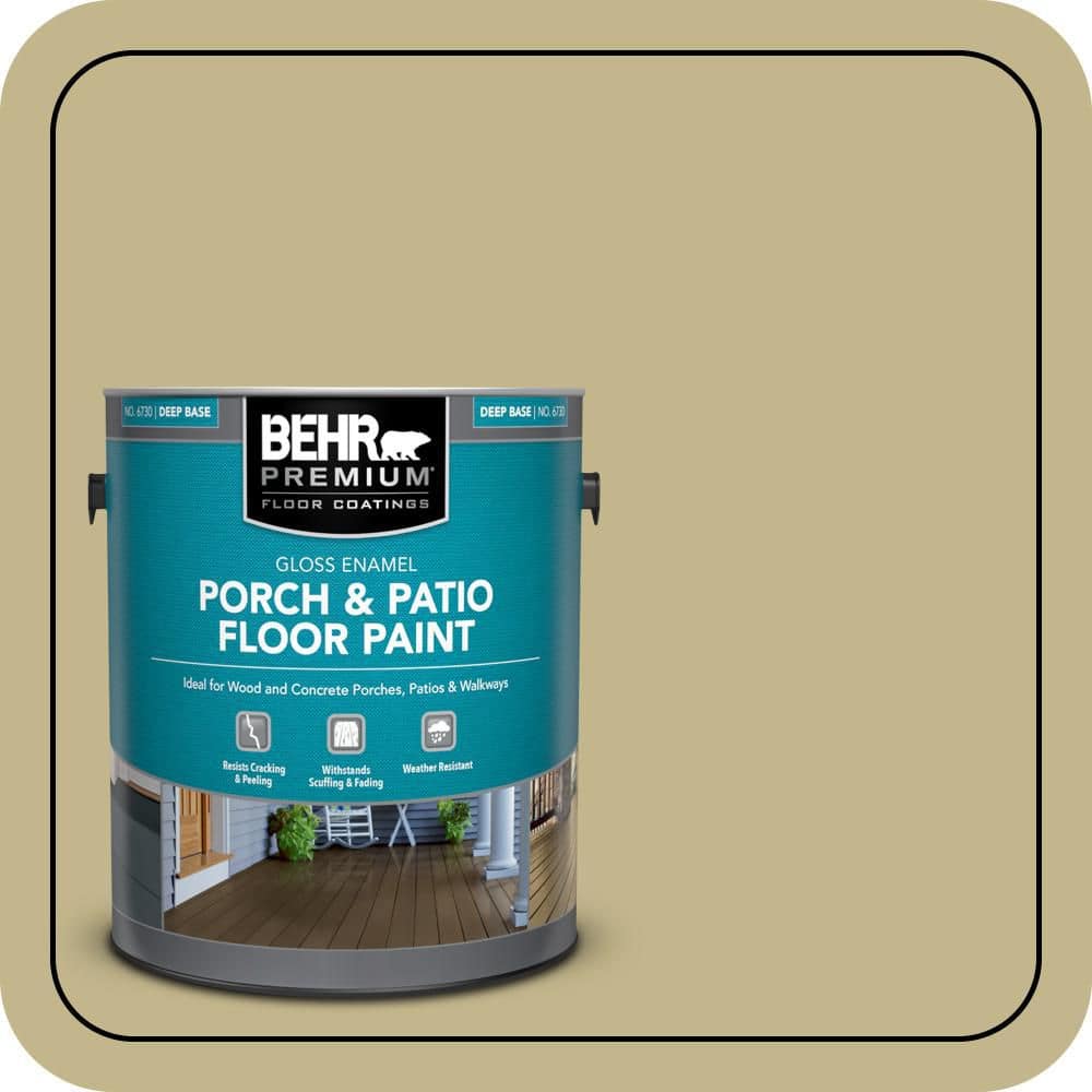 BEHR PREMIUM 1 gal. #BIC-27 Modish Moss Gloss Enamel Interior/Exterior Porch and Patio Floor Paint
