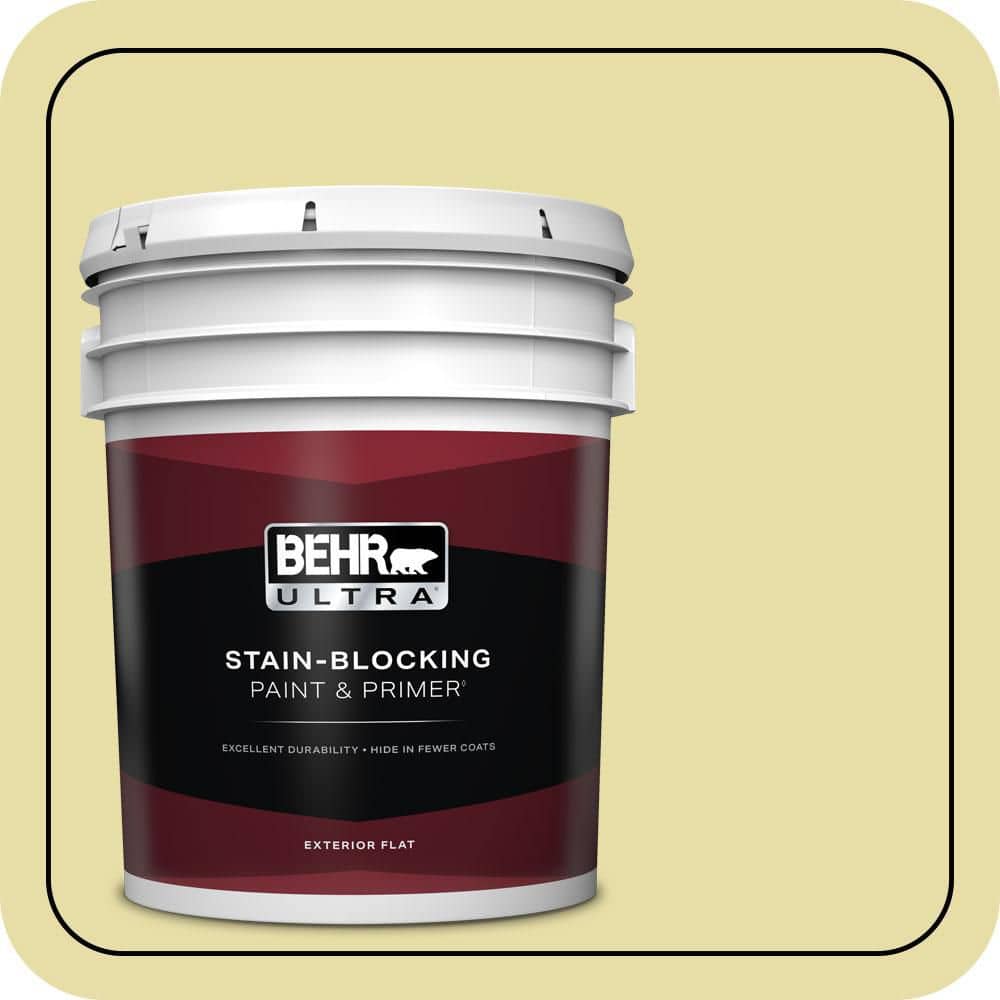BEHR ULTRA 5 gal. #P350-3 Green Charm Flat Exterior Paint & Primer