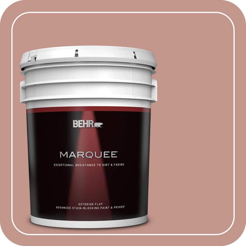 BEHR MARQUEE 5 gal. #MQ1-18 Pressed Blossoms Flat Exterior Paint & Primer (1)
