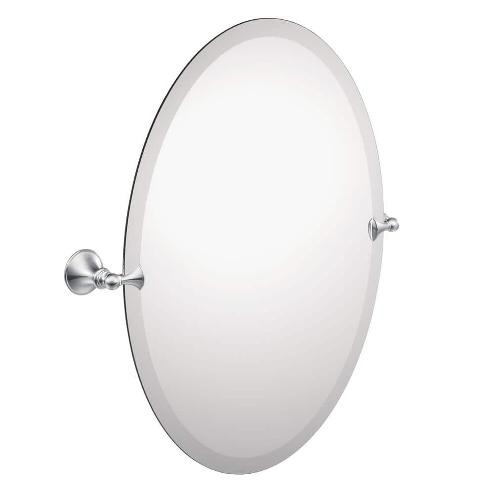 MOEN Glenshire 26 in. x 22 in. Frameless Pivoting Wall Mirror in Chrome (1)