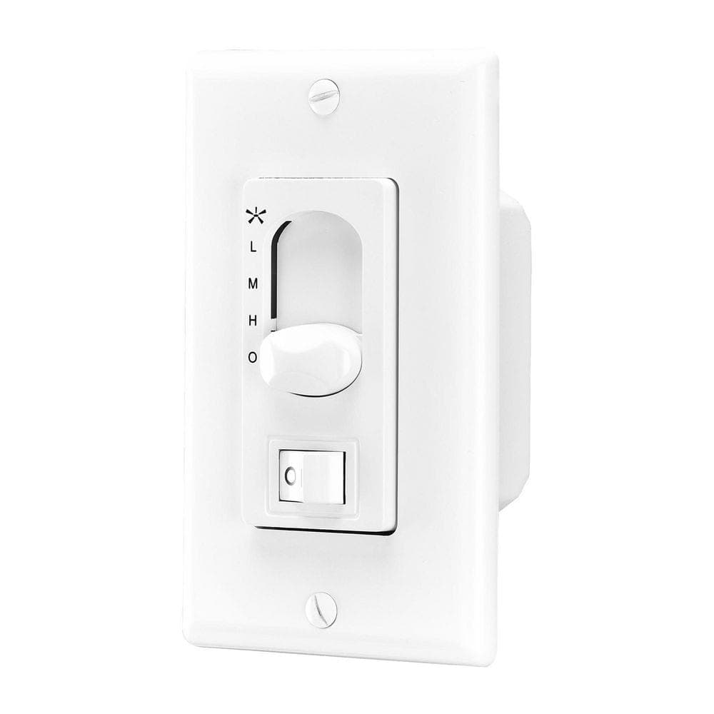 CARRO Pyatt 3-Speed Slide Ceiling Fan Wall Switch, Light On/Off Rocker Switch (3)
