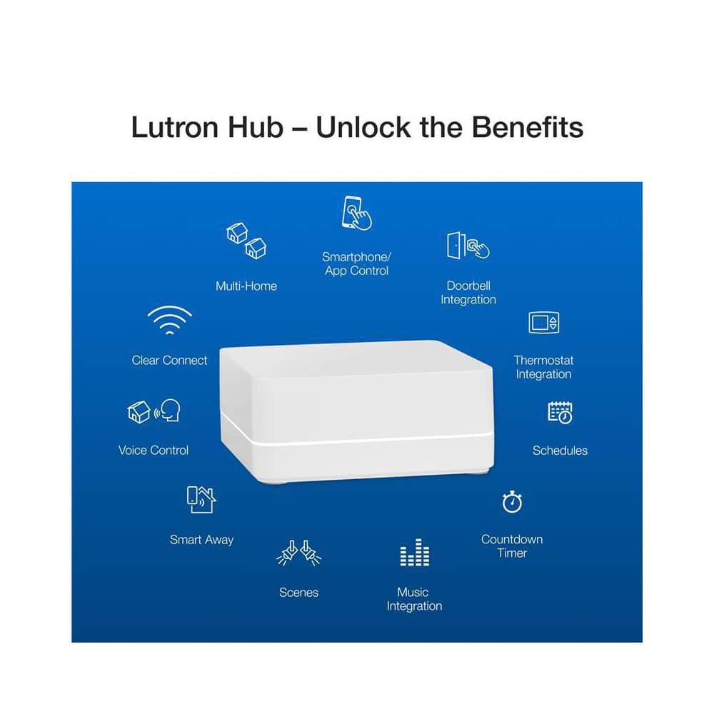 Lutron Diva Smart Dimmer Switch Starter Kit for Caseta Smart Lighting, with Smart Hub + Pico Remote, 150-Watt LED (DVRF-BDG-1D) (3)
