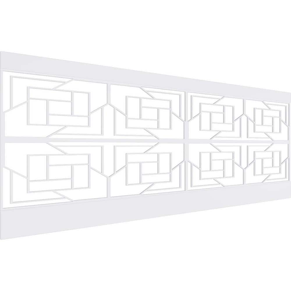 Ekena Millwork 36 in. H x 94-1/2 in. W 23.64 sq. ft. Loveland PVC Wainscot Paneling Kit (1)