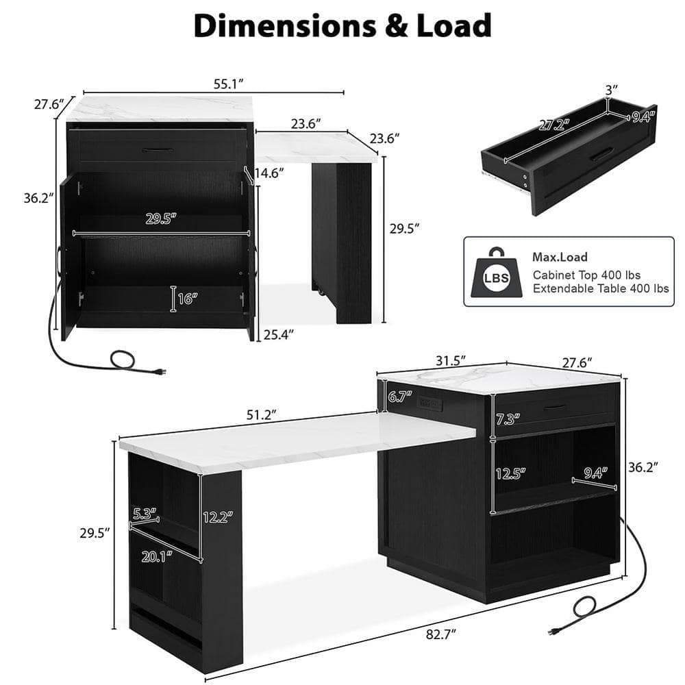 COWLOWN 31.5 in. W x 27.6 in. D x 36.2 in. H Bathroom Black Linen Cabinet (2)