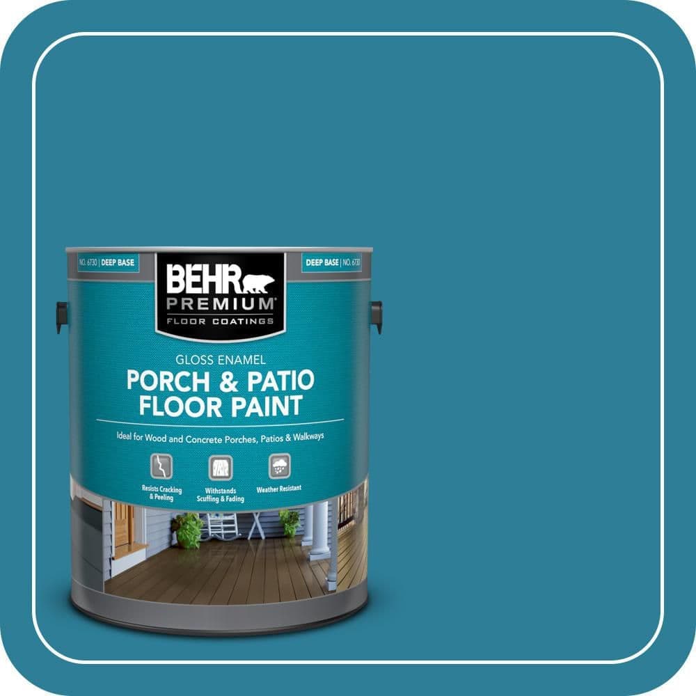 BEHR PREMIUM 1 gal. #M480-6 Valley of Glaciers Gloss Enamel Interior/Exterior Porch and Patio Floor Paint