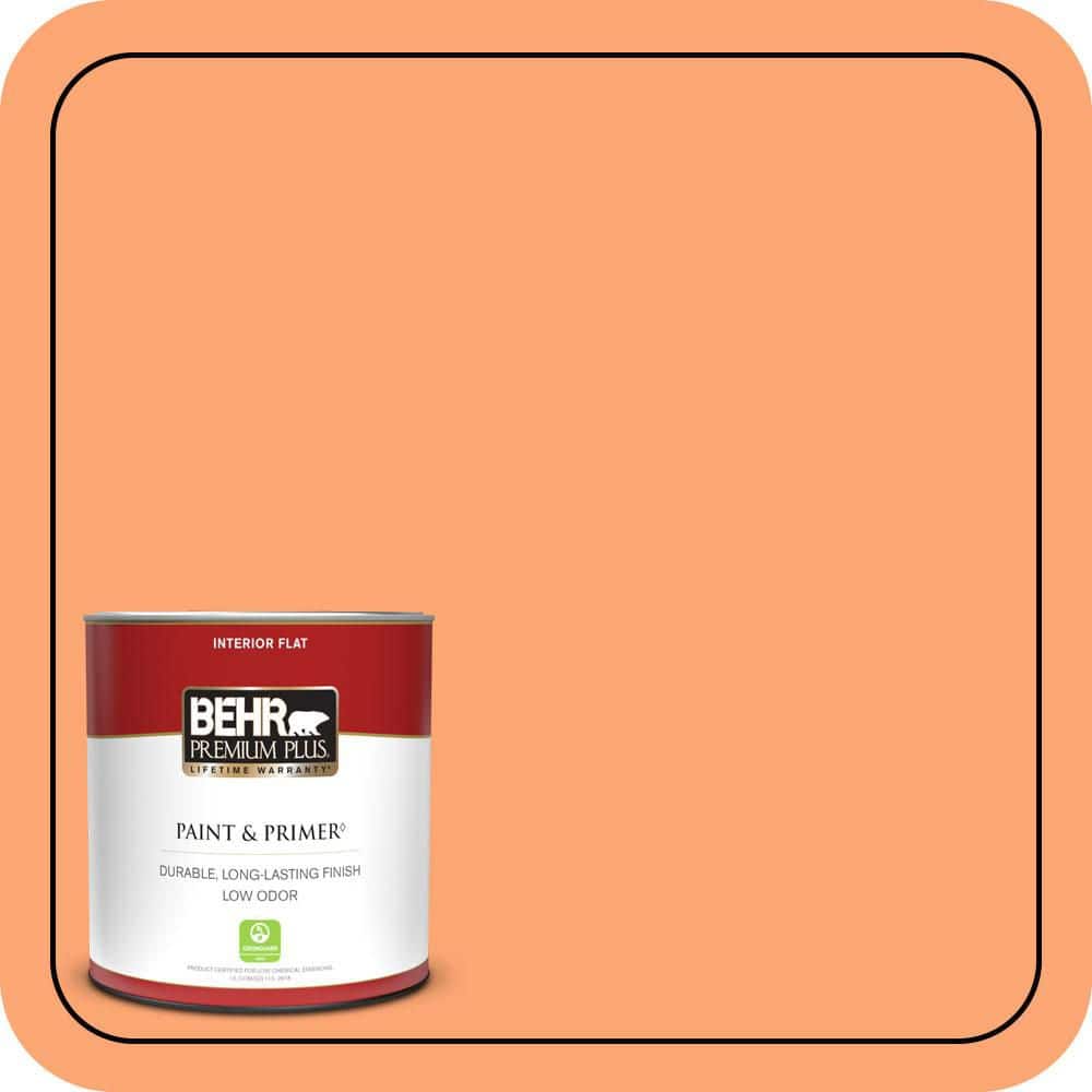 BEHR PREMIUM PLUS #240B-4 Marmalade Enamel Low Odor & Primer (1)