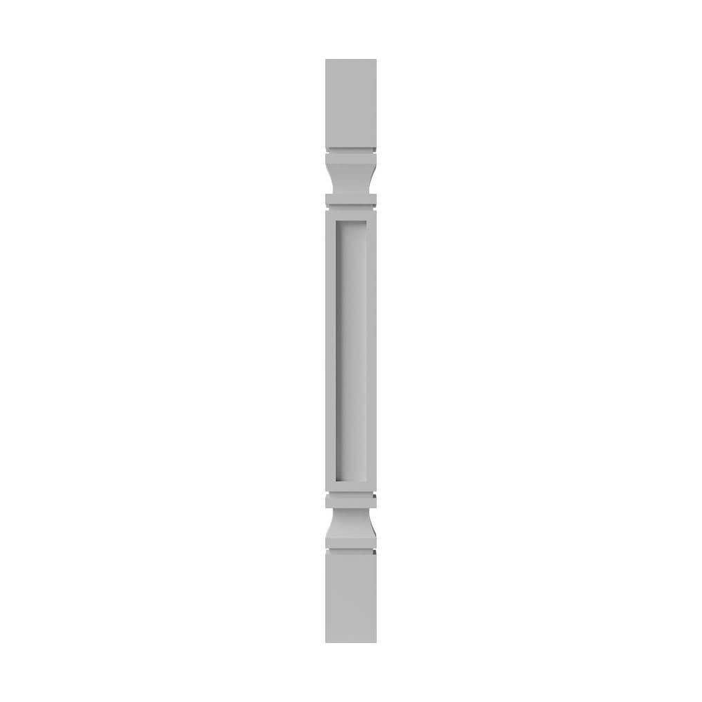 Sinber 3 in. W x 3 in. D x 34.5 in. H in White Shaker Kitchen Cabinet Outside Corner Molding Post