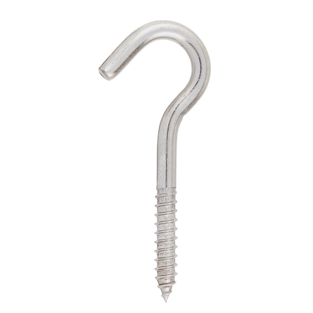 DECKMATE Marine Grade Stainless Steel 3/8 X 4-7/8 in. Heavy Duty Screw Hook (3)