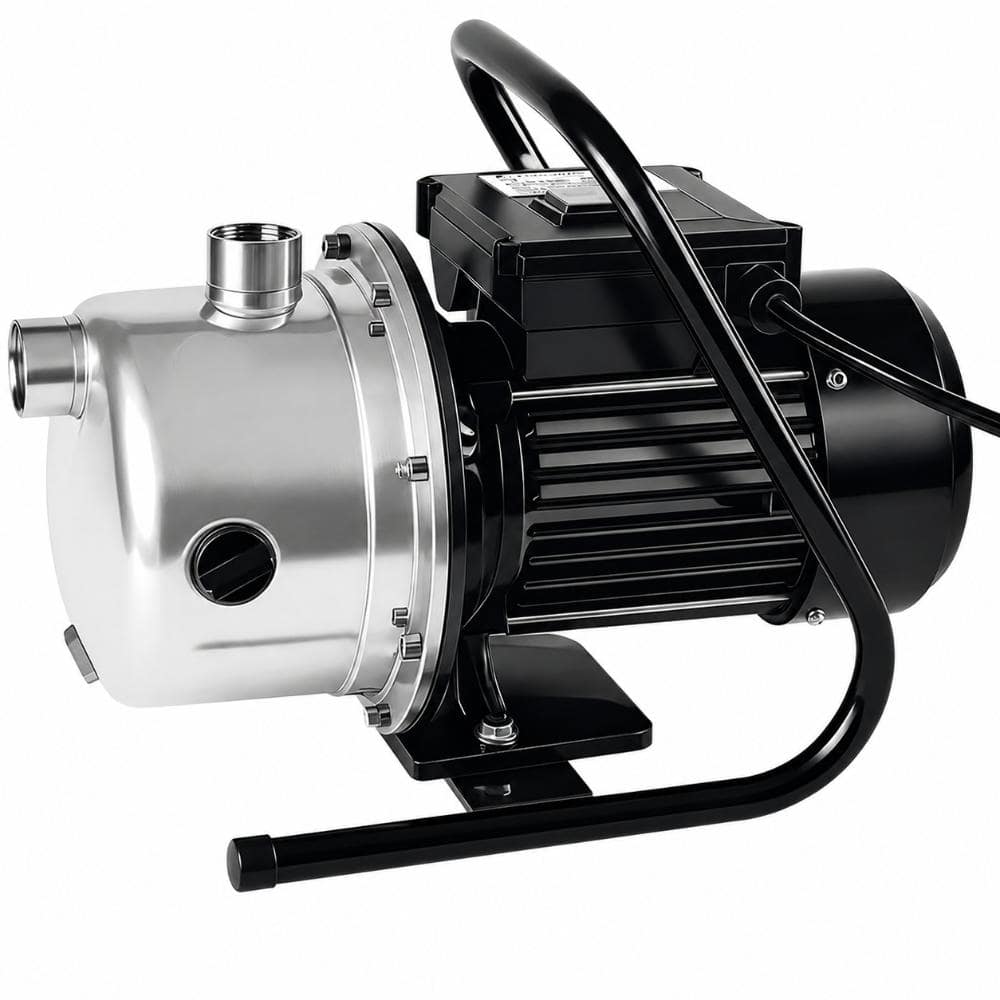 Unbranded 1.6 HP Portable Shallow Well Pump 1162 GPH Stainless Steel Sprinkler Pump 147 ft Head for Lawn Irrigation
