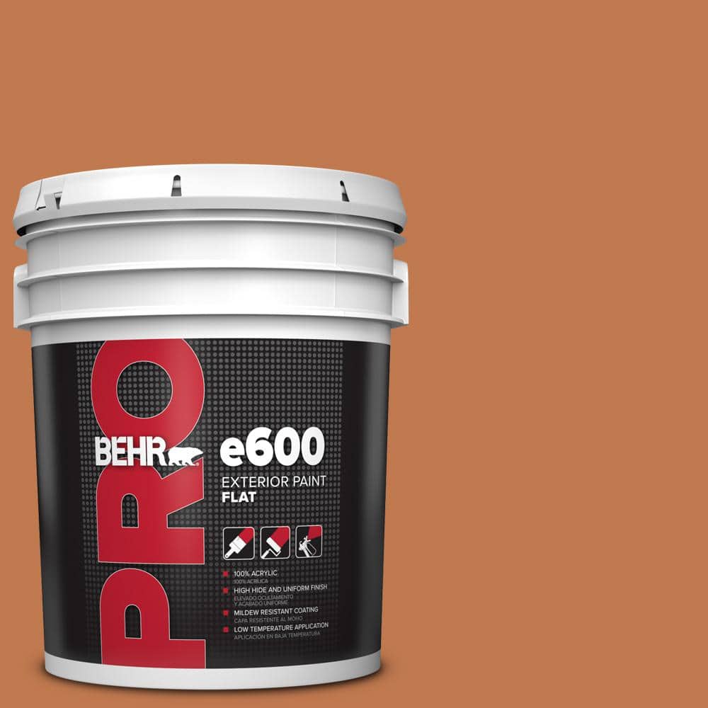 BEHR PRO 5 gal. #240D-6 Chivalry Copper Flat Exterior Paint