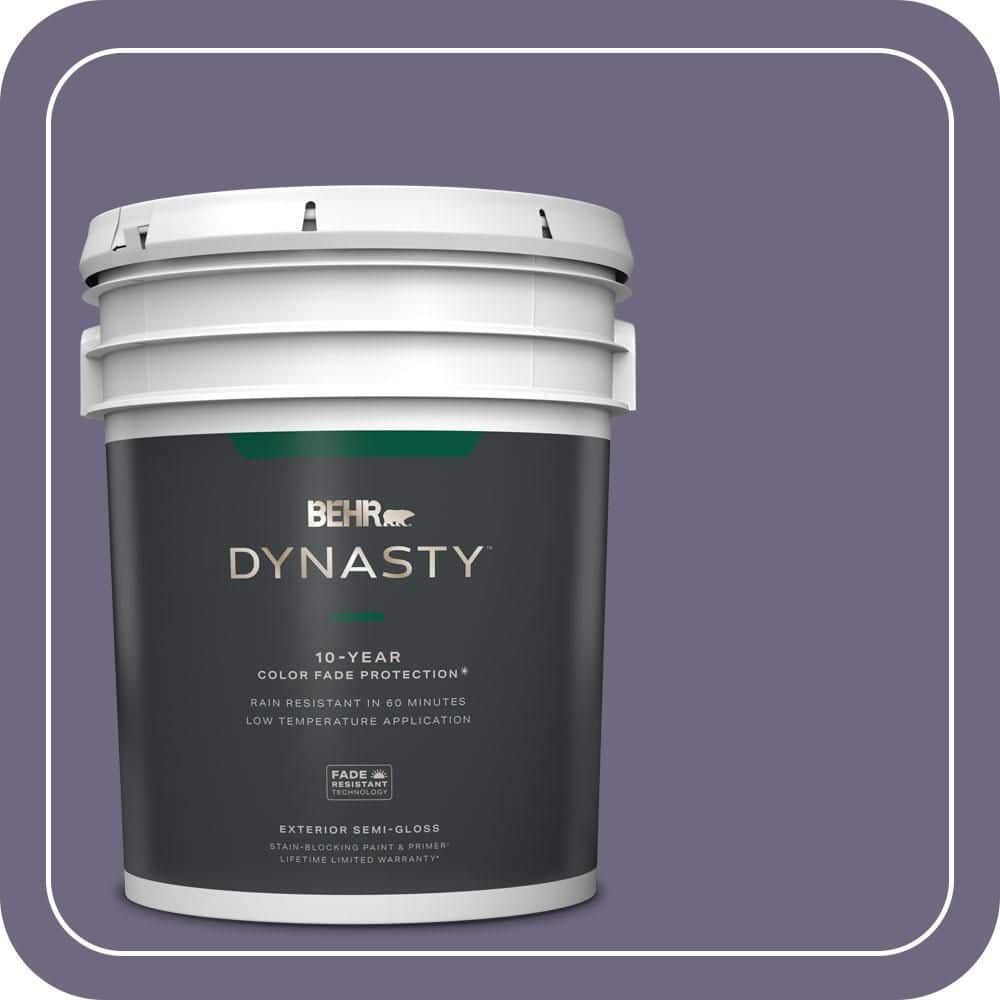 BEHR DYNASTY 5 gal. #S570-6 New Orleans Semi-Gloss Exterior Stain-Blocking Paint & Primer