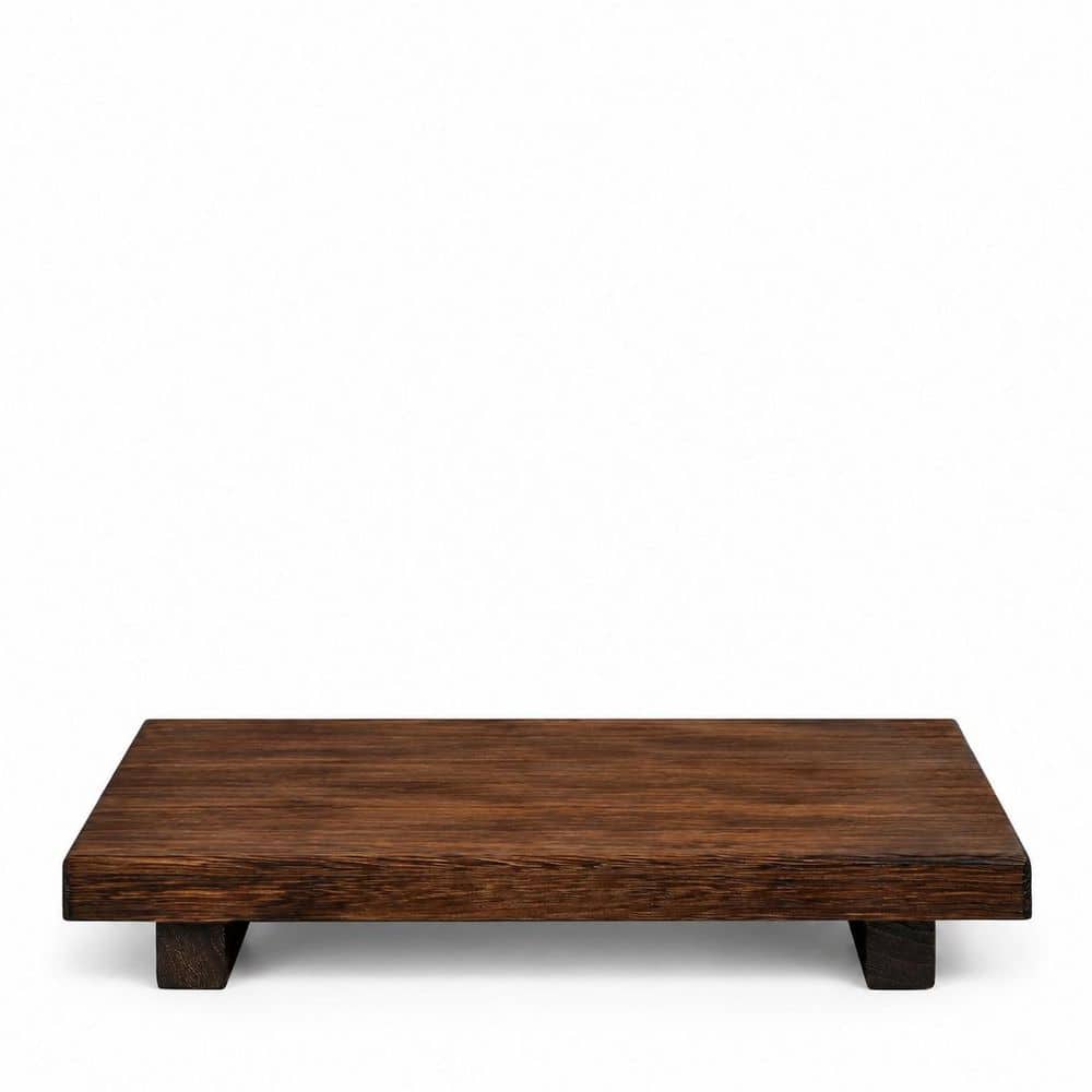 Unbranded Paulownia Wood Riser Soap Tray Countertop Bathroom Counter Organizer Pedestal Stand for Sink Display (1)