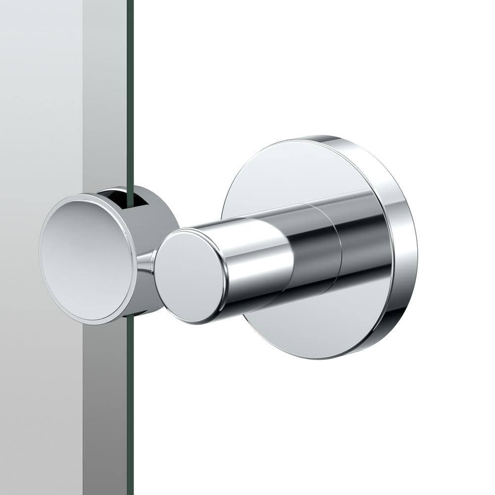 Gatco Reveal 28.38 in. W x 32 in. H Large Oval Frameless Beveled Wall Bathroom Vanity Mirror in Chrome (2)