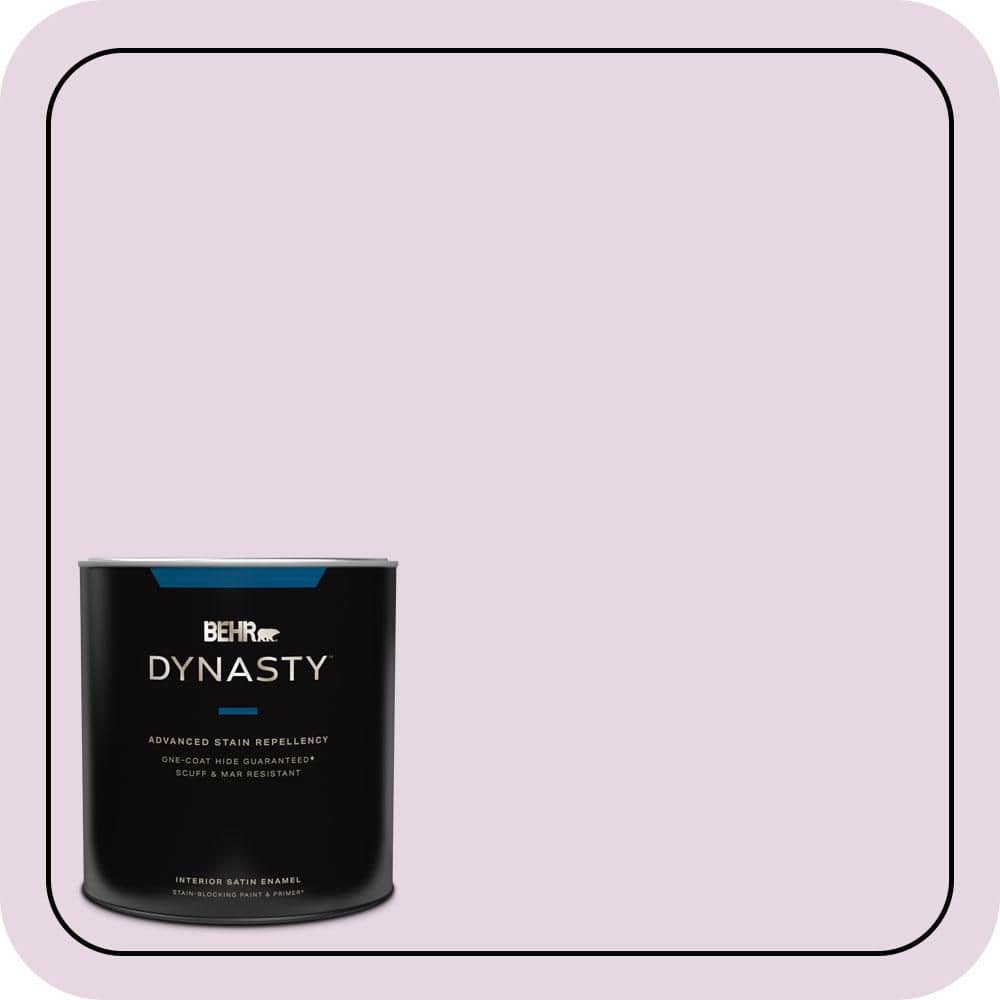 BEHR DYNASTY 1 qt. #CE-03 Unfading Dusk Satin Enamel Interior Stain-Blocking Paint and Primer