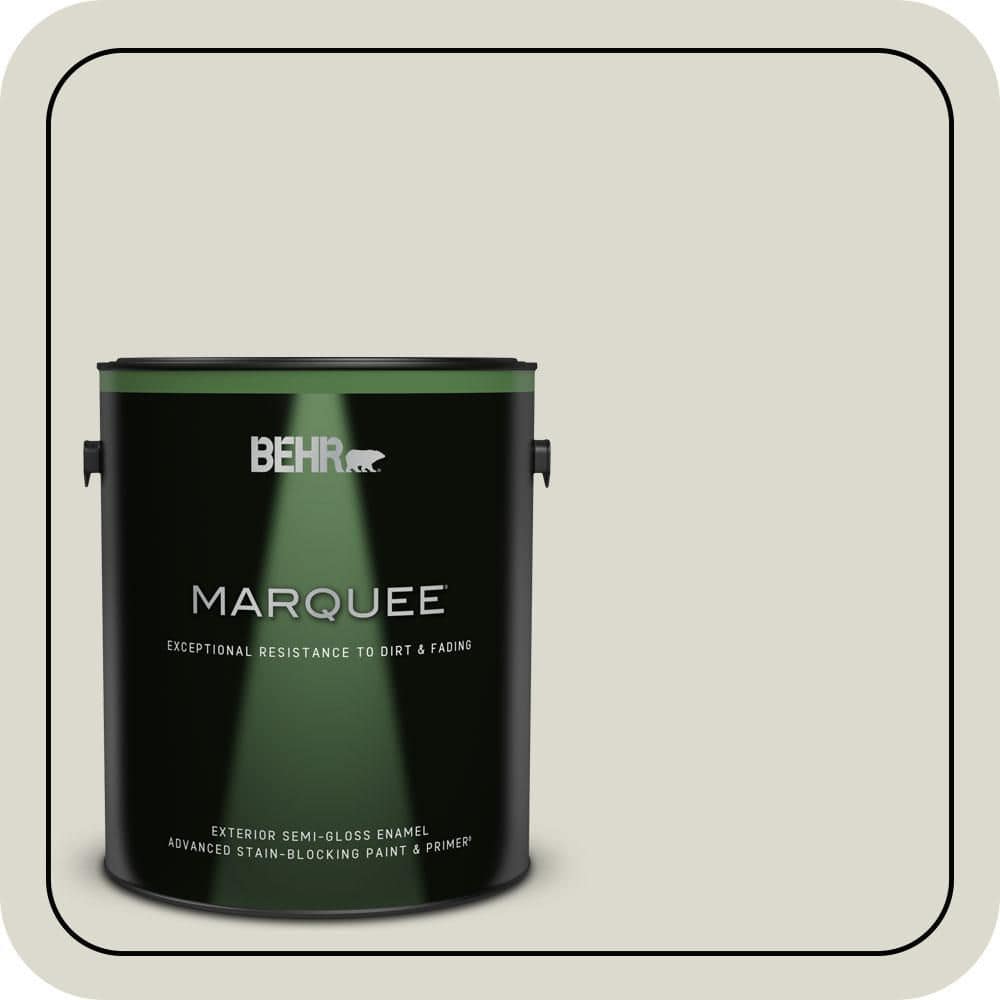BEHR MARQUEE 1 gal. #N350-1 Hazy Trail Semi-Gloss Enamel Exterior Paint & Primer