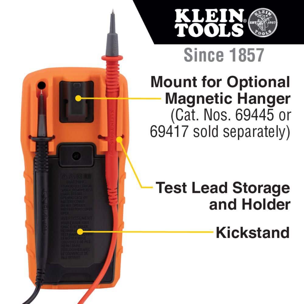 Klein Tools 600-Volt Digital Multi-Meter, Manual-Ranging (4)