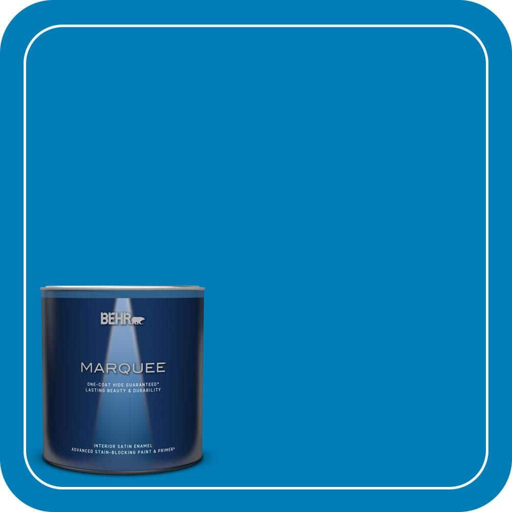 BEHR MARQUEE 1 qt. #S-G-550 Artesian Water Satin Enamel Interior Paint & Primer