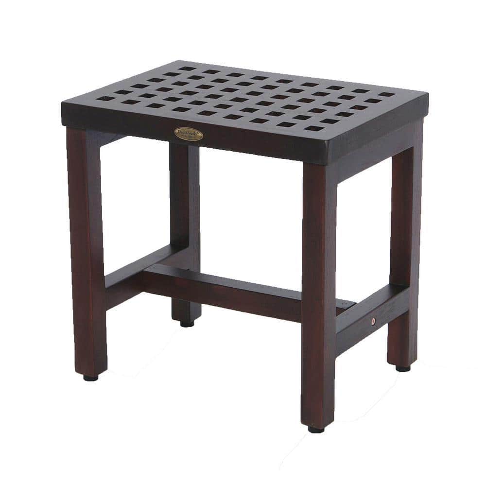 DecoTeak Espalier 18 in. Lattice Teak Shower Bench