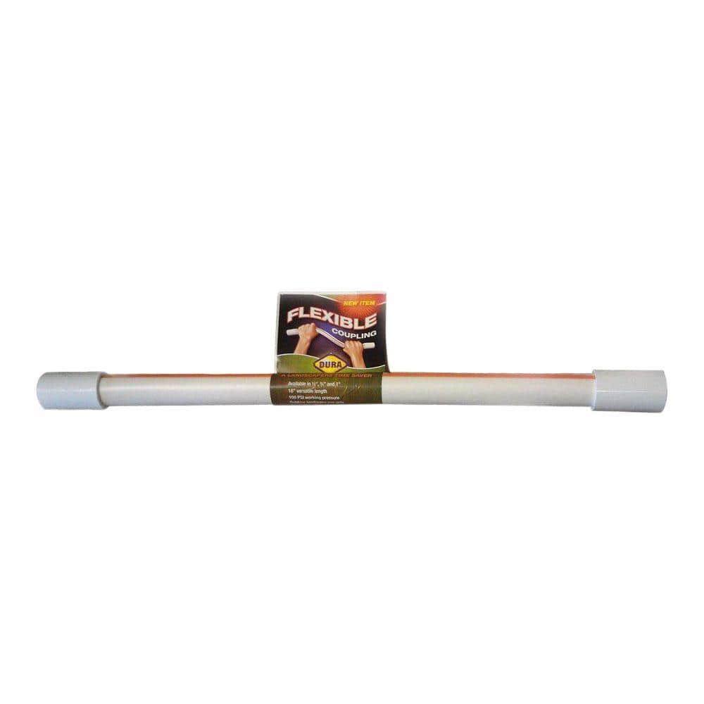 DURA 1/2 in. x 18 in. PVC Slip Flexible Repair Coupling Fitting Fittings & Connectors